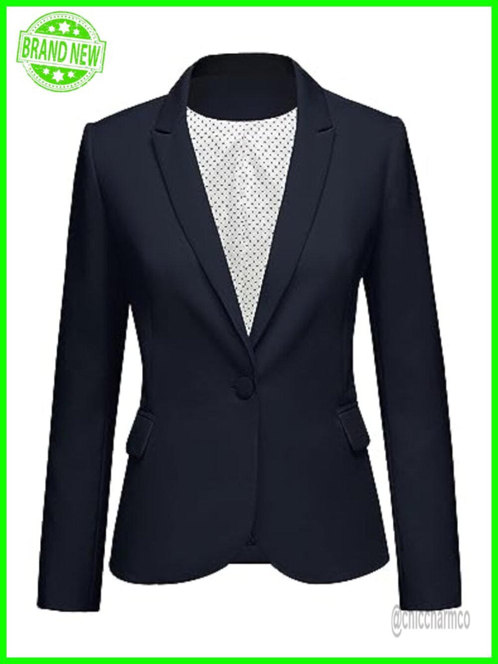 Women's Business Casual Long Sleeve Blazer Suit Jacket